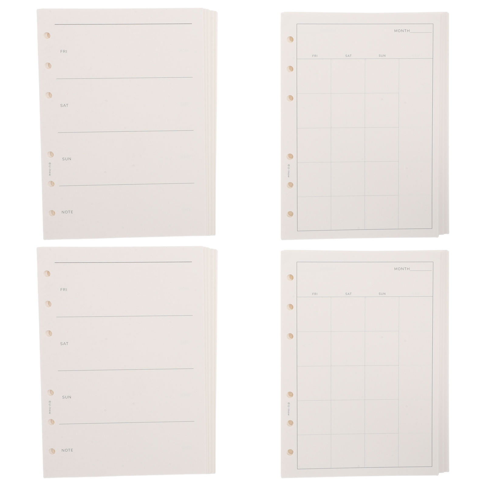 HAMPPLIES Notebook Task List Refill White Paper Planner Pages for Efficient Time Management
