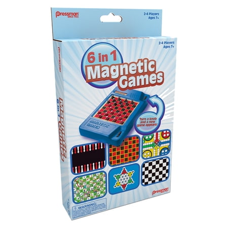 Pressman 6-In-1 Travel Magnetic Games