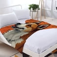 thumbnail image 3 of Cozy Soft Flannel Blanket - Durable Warm Perfect for Sofa Travel & Bed - Vibrant Cartoon Dog Design for a Playful, 3 of 7