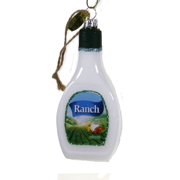 Cody Foster Ranch Salad Dressing - 1 Ornament 4.50 Inch, Glass - Ornament Vegetable Dip Go6017