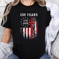 thumbnail image 1 of Playera de Mujer con Bandera Americana 100% Algodón - 250 Años 1776-2026, 1 of 7