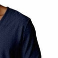 thumbnail image 5 of Handshe Men's V-Neck Pullover Shirt, Solid Color with Drop Shoulder Sleeves, Comfortable Long Sleeve Sports Apparel for Daily and Outdoor Use, 5 of 6