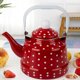thumbnail image 1 of Hervidor de té esmaltado, tetera antigua con forma de campana, tetera china pequeña para el hogar, cocina de inducción esmaltada, estufa de gas, 1 of 5