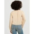 thumbnail image 4 of Jessica Simpson Women's Hilaria Cotton Ruffle Top with Long Sleeves, Sizes XS-XL, 4 of 6