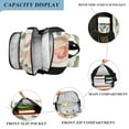 thumbnail image 4 of Backpack 12.9 *5.1 * 17.7 Inches Outing Backpack, Shopping Backpack, Travel Backpack Coral Roses Seamless, 4 of 7