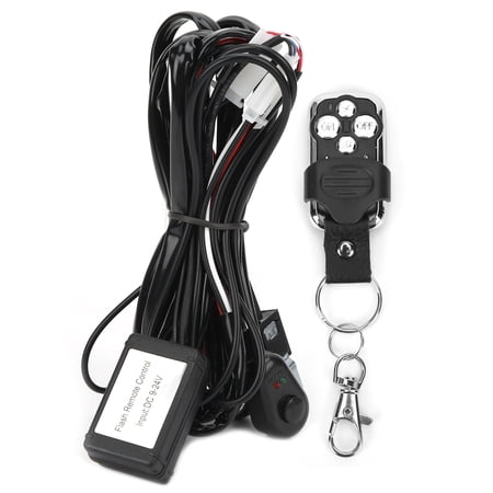Wiring Harness LED Light Remote Control Strobe Work Lamp IP68 For Off ...