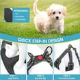 thumbnail image 5 of BAAPET Breathable Dog Harness for Small Puppy, Medium Dogs Step-in and Air Mesh with 6 Feet Reflective Rope Dog Leash (XL - 6 FT x Chest (24~28''), Black), 5 of 6