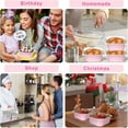 thumbnail image 5 of Scheam Disposable Cake Pans with Lids and Spoons 30 Pcs Mini Aluminium Foil Cake Box Square Baking Containers Set for Dessert Muffin Bread,Wedding Birthday Party Supply (Pink), 5 of 7