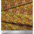 thumbnail image 3 of Soimoi Gold Cotton Duck Fabric Leopard & Tiger Animal Skin Print Sewing Fabric Yard 44 Inch Wide, 3 of 3