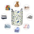 thumbnail image 5 of Large Laundry Basket with Handles - hand draw butterfly yellow checkered Kids Baby Dirty Clothes Laundry Hamper for Bedroom Aesthetic, 5 of 5