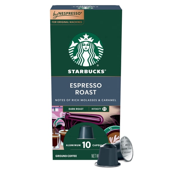 STARBUCKS by Nespresso Coffee Capsule Espresso Roast 10 count