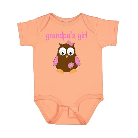 

Inktastic Grandpa s Girl - Owl Gift Baby Girl Bodysuit