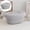 Grey, variant on Hewann Decorative Storage Baskets Natural Cotton Rope Oval Baskets with Lids - Decorative Storage Baskets for Organizing Toys, Toiletries, and More - Versatile Home Décor Accessory