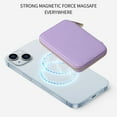 thumbnail image 5 of Dteck for MagSafe Wallet, Strong Magnetic Wallet for iPhone 15/14/13/12 Series,Magnetic Card Holder Wallet with Zipper Pocket for iPhone Wallet MagSafe with 4 Card Slots RFID Blocking, Purple, 5 of 7