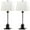 Clear, variant on Safavieh Davis 30.5 in. H Rustic Column Table Lamp, Set of 2