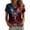 Deep Red(American Flag Stars Striped Butterfly), variant on Iaqnaocc 4th Of July Outfits for Women Patriotic Short Sleeve V Neck 250th Anniversary Usa Shirt American Flag Stars Striped Floral Print Independence Day 1776 T Shirts for Women Light Blue XXL