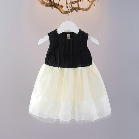Girl Dresses Summer Birthday Dress Kids Girls Flower Girl Dress 5-6 Years