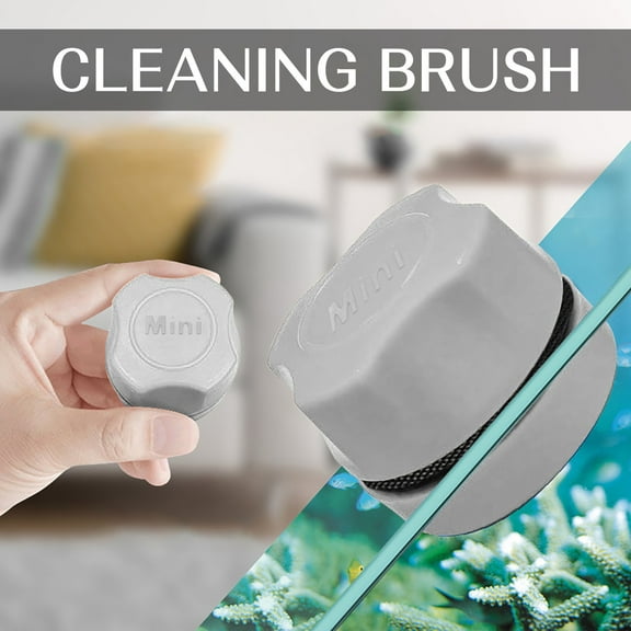 ‌Glass Tank Scrubber,Magnetic Aquarium Cleaner Dual Side Glass Tank Scrubber,Floating Brush Tool for Fish Tank Maintenance Algae Removal No Scratch Cleaning System