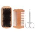 thumbnail image 4 of Juego de peine y cepillo para barba, juego de 3 piezas, cepillo para barba, cepillo para barba, kit de cuidado de la barba, rendimiento probado, 4 of 8