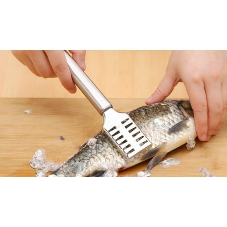 

Stainless Steel Remover Cleaner Scraper Kitchen Peeler Tool Silver