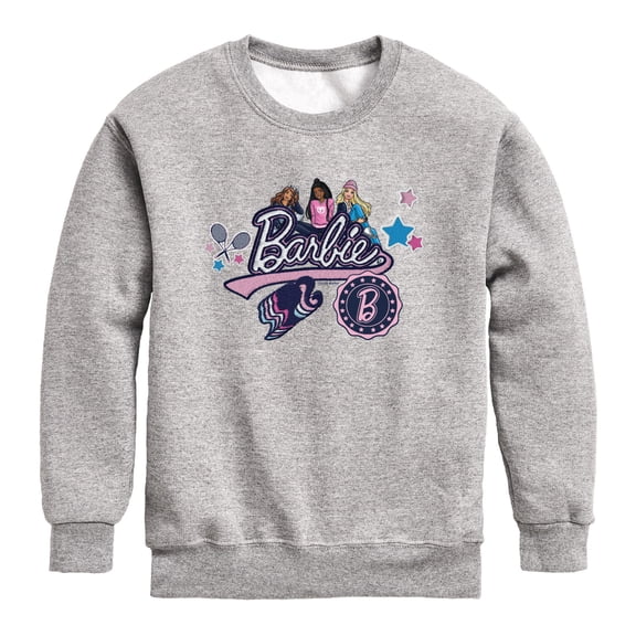 Barbie - Patches - Youth Boys Crew Fleece Sweatshirt