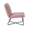 thumbnail image 3 of Linon Kelvin Sherpa Blush Chair, 3 of 10