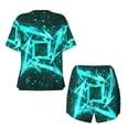thumbnail image 5 of Lsque Geometry Dash Women's Short-Sleeved Pajama Set - 2 Piece Soft and Lightweight Sleepwear Set-XX-Large, 5 of 9
