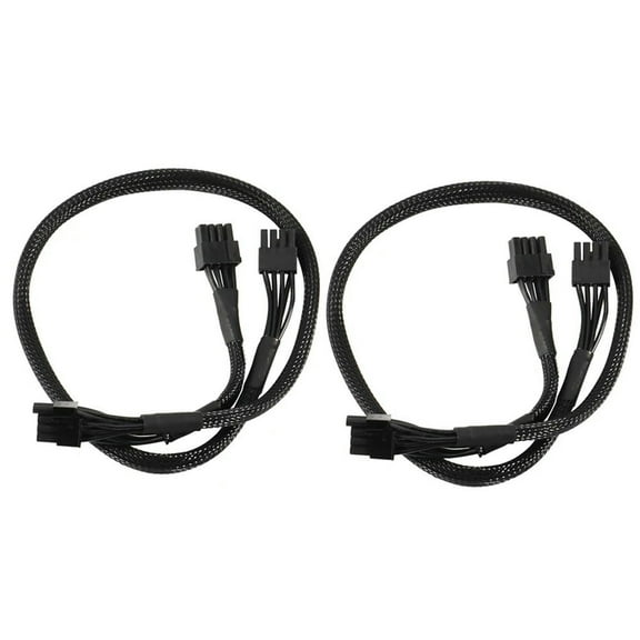2X PSU 8Pin To Dual 8Pin(6 2)Pin Pcie Modular Power Supply Cable For EVGA Supernova G2 G3 P2 T2 GS 650 750 850 1000 1600