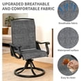 thumbnail image 2 of Patio Swivel Chair Set of 4, High Back Textilene Patio Chairs, Swivel Dining Chairs for Outdoor – 360° Swivel Rocker Chair, All-Weather Metal Frame for Porch, Garden, Deck, Poolside (Gray, 4PC), 2 of 8