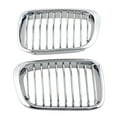 thumbnail image 2 of Astra Depot Chrome Front Hood Kidney Grille Grill for BMW E46 320i 323i 325i 328i 330i 4-Door Sedan 1998-2001 (Pair), 2 of 5