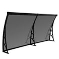 thumbnail image 2 of golytefs Window Awnings 24x79 Inches Window Door Canopy with Drainage Sink (Light Grey), 2 of 8