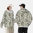 thumbnail image 4 of Fotbe Skull with Cash Chaqueta con Protección Solar UPF 50+ para Hombre y Mujer, Camisa con Capucha y Bolsillos-Small, 4 of 7