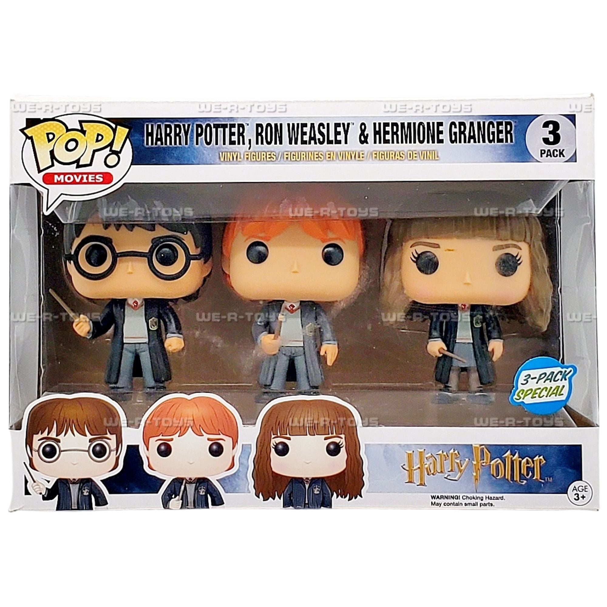 Harry Potter Funko POP! Movies Harry, Ron & Hermione Vinyl Figure