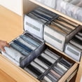 thumbnail image 2 of Pack De 3 Sistema Organizador De Armario Para Vaqueros, Pantalones, Camisas, Cajas De Almacenamiento, Cajonera En El Armario, Cajones, Caja Organizadora De Almacenamiento De Ropa, 25 X 3, 2 of 4