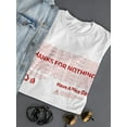 thumbnail image 3 of Plastic Bag, Thanks For Nothing Women T-Shirt, Female XX-Large, 3 of 4