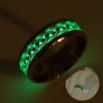 thumbnail image 4 of Fashion Stainless Steel Infinity Intertwined Cross Luminous Rings Glowing In Dark Finger Rings For Men Women Wedding Jewelry Silver Color 7, 4 of 5