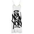 thumbnail image 6 of New York Graffiti Sleeveless Dress party dress women elegant luxury clothes for women birthday dress for women luxury, 6 of 7
