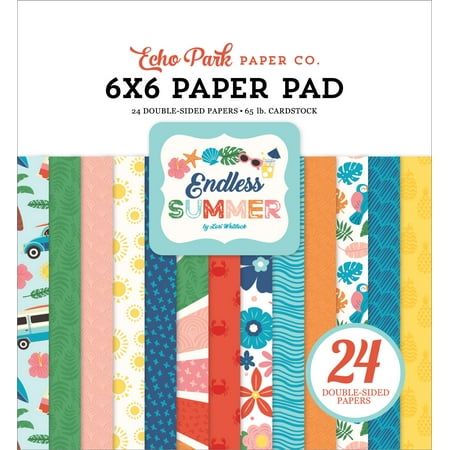 UPC: 0793888020269 | Echo Park Double-Sided Paper Pad 6 X6  24/Pkg-Endless Summer