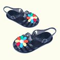 thumbnail image 6 of Cethrio Little Girls Sandals, Summer Sole Closed Toe Princess Gifts Jelly Sandals Black Size 9.5, 6 of 6