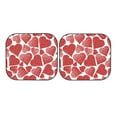thumbnail image 7 of Disketp 2 Piece Hearts Pattern Windshield Sunshades,Folding Windshield Sun Shade For Car Suv Trucks Sedan,Blocks Uv Rays Sun Visor Protector-Medium, 7 of 7