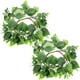 thumbnail image 4 of KAKOWELY 2 velas de pilar con forma de corona, velas verdes, velas para cenas y fiestas., 4 of 4