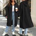 thumbnail image 2 of FDGIU Women Plus Size Full Zip Long Hooded Jacket, Long Sleeve Casual Maxi Outerwear, Loose Oversized Sweatshirt Coat for Fall Winter, 2 of 8