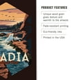 thumbnail image 3 of Acadia National Park, Mount Desert Island Illustration, Contour Birch Wood Wall Sign (6x9 Rustic Home Decor, Ready to Hang Art), 3 of 5