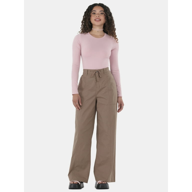 No Boundaries Wide Leg Drawstring Pants, 31” Inseam, Women's No Boundaries Wide Leg Drawstring Pants, 31” Inseam, Women's