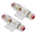 thumbnail image 4 of Audio Fuse Holder,2Pcs Car Audio AGU Fuse Holder Copper Fuseholder Seamless Integration, 4 of 8