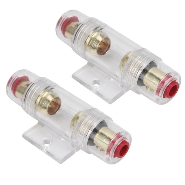 Equipo de audio para automóvil 2 uds portafusibles AGU de Audio para coche con portafusibles 60A 80A para cable de calibre 4 6 8 12-24V,Portafusibles, Portafusibles de audio, Portafusibles de cobre, P Higoodz Piezas Y Accesorios De Autos