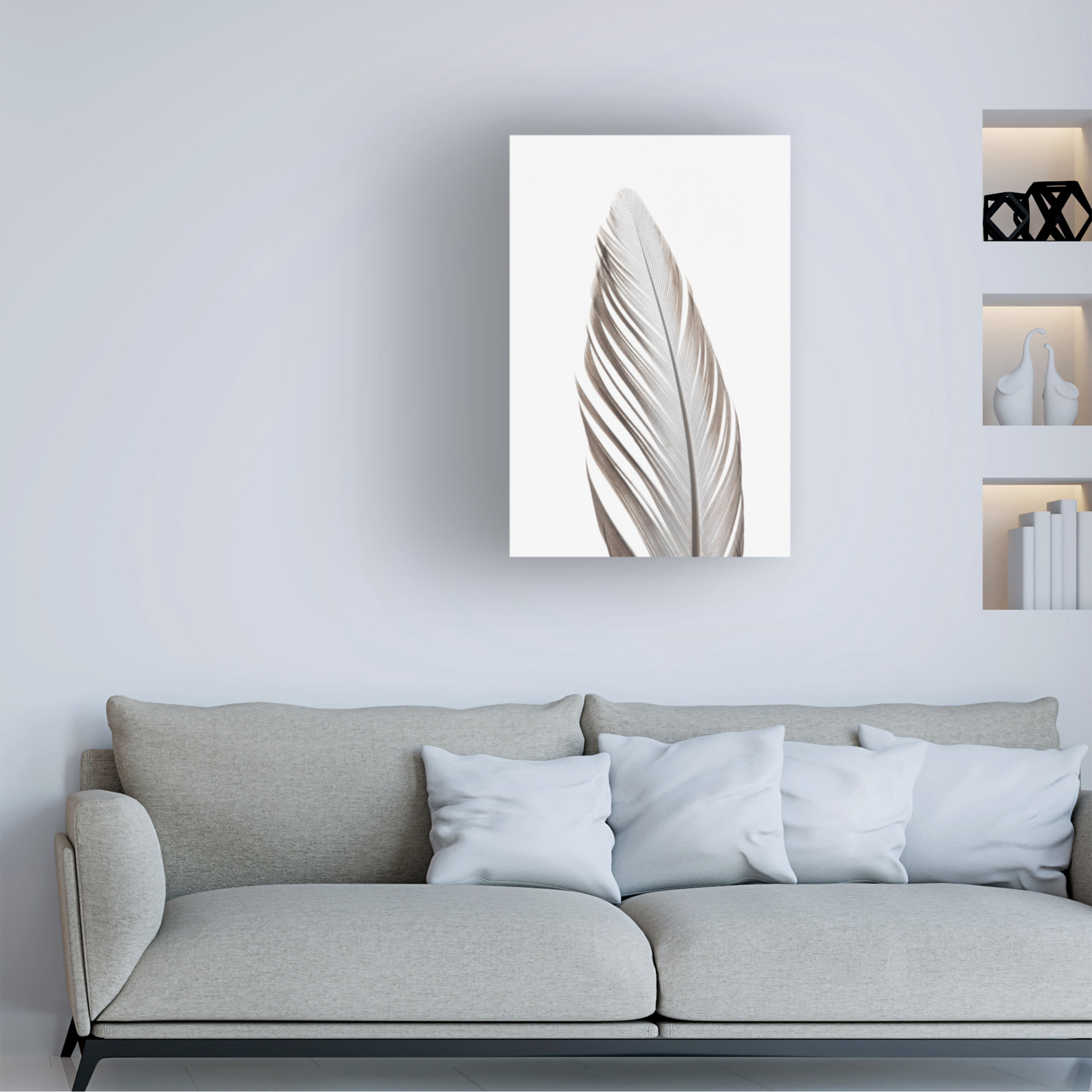Trademark Fine Art Pictufy Studio Feather Canvas Wall Art