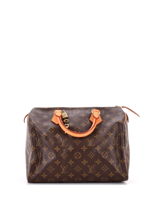 Pre-Owned Speedy Handbag Monogram Canvas 30 By Rebag