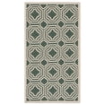 thumbnail image 2 of Safavieh Courtyard Brooklyn Geometric Indoor/Outdoor Area Rug, Dark Green/Beige, 2'7" x 5', 2 of 10