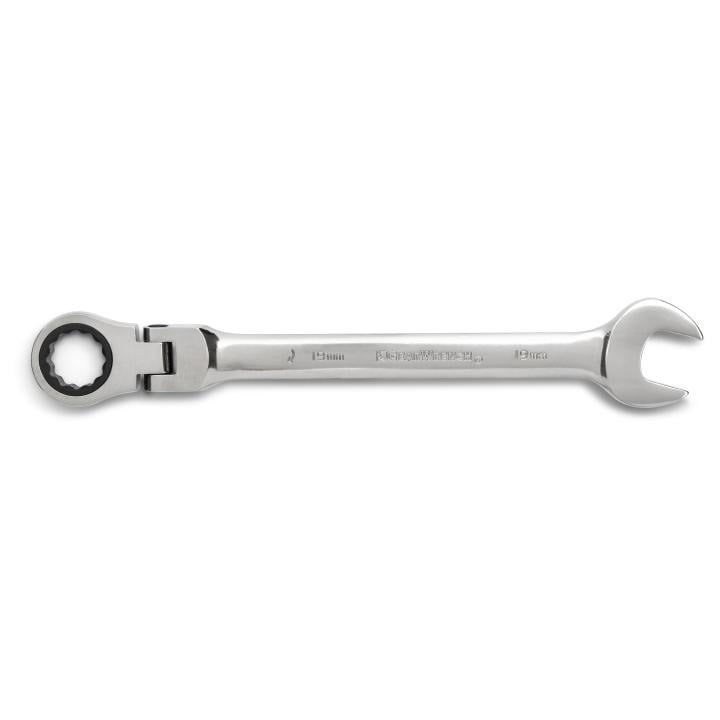 GearWrench 9901 12-Piece Metric Flex-Head Combination Ratcheting Wrench Set
